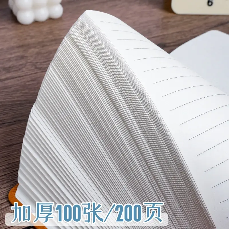 Leather Hardcover Journal Paper Detail
